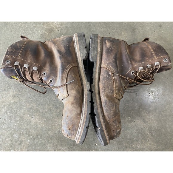 Carolina Boots Installer Steel Toe 10.5 D CA3557 Brown Leather 8” Waterproof